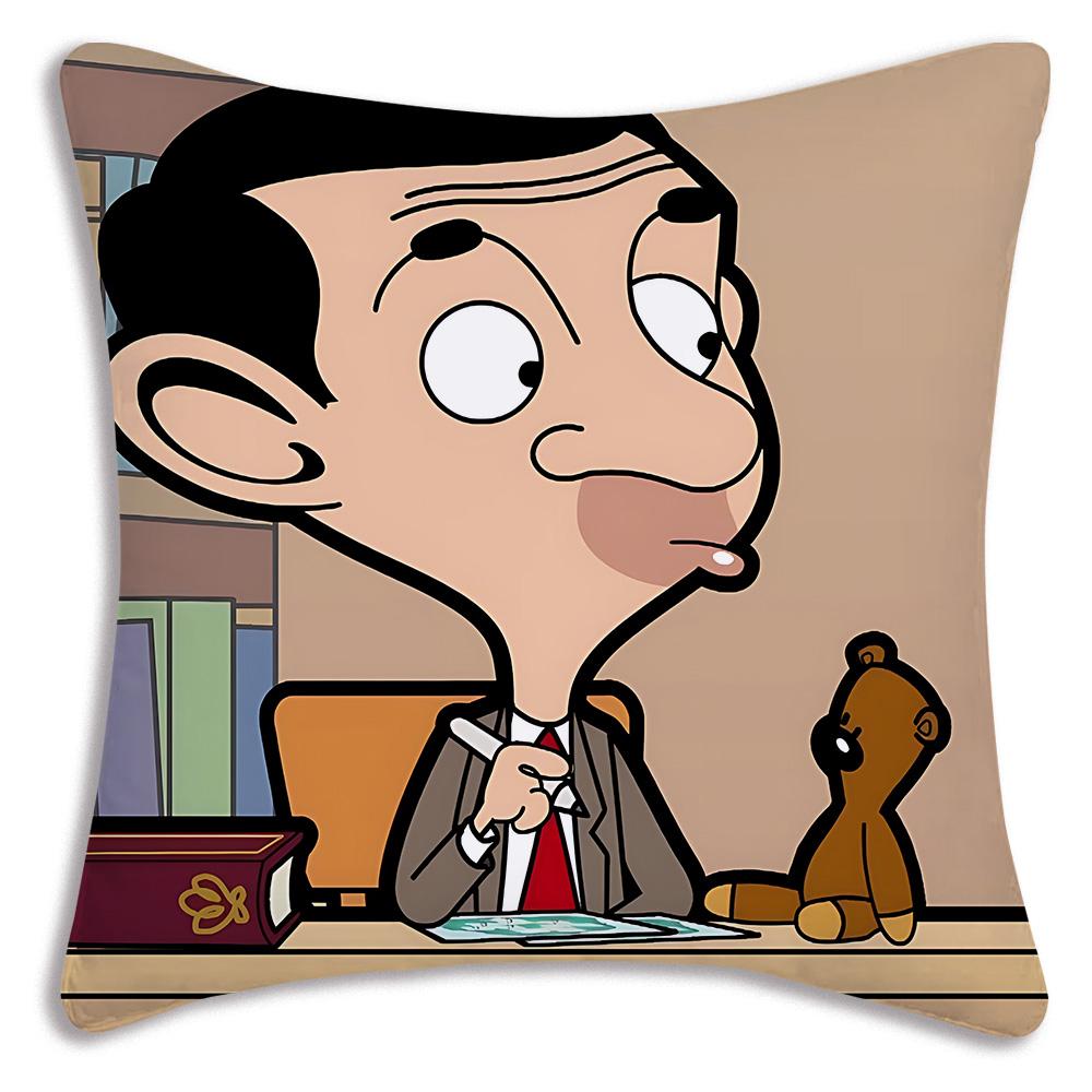 Gorące Anime Komedia Pan. Poszewki na poduszki Bean Dicha Kreskówkowe Dekoracyjne Sofa Dom Podwójny Druk Krótki Plusz Urocza Poszewka na Poduszkę