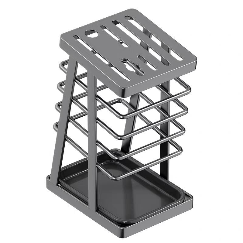Integrated Kitchen Knife Holder: Cleaver, Scissors, Fruit Knife, Countertop Storage Rack, Cutlery Drainer, Knife Block