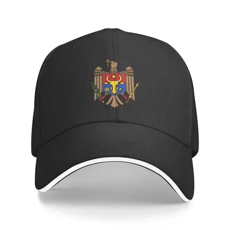Punk Coat Of Arms Of Moldova Baseball Cap Men Women Breathable Dad Hat Sun Protection