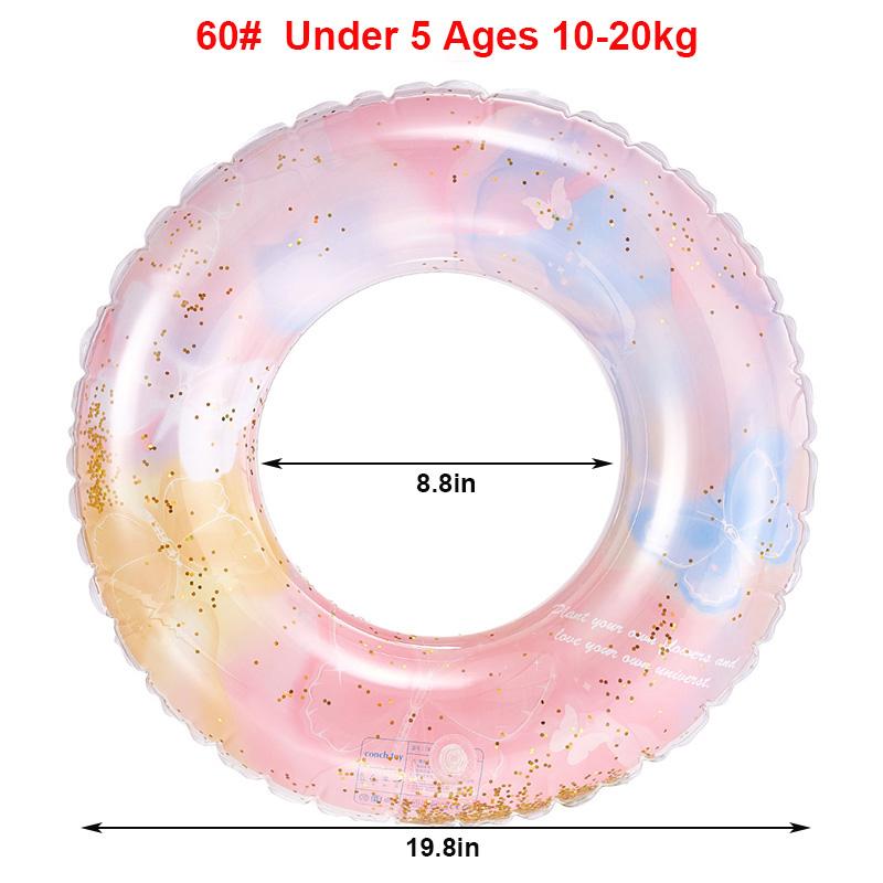 Aufblasbarer Schwimmring für Schwimmring Damen Pool Schwimmtiere Schwimmrohr Kreis Sommer Strand Wassersport Erwachsenen Schwimmhilfe