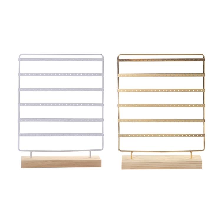 Jewelry Display Stand Durable Earring Organizer with 120 Holes Earrings Rack