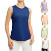 Women's Yoga Vest, Loose Fit Fitness Suit, Sleeveless Top