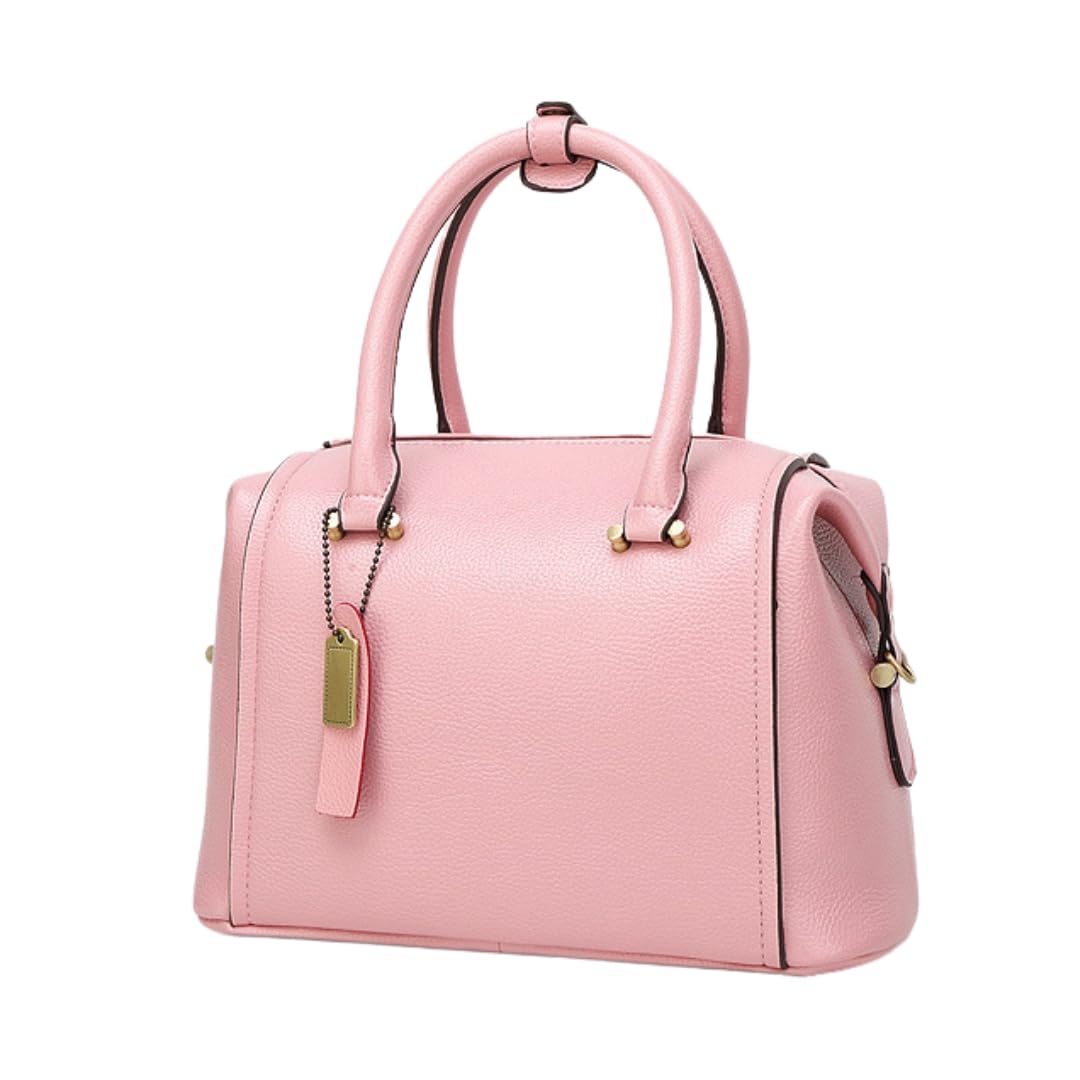 

Mini Boston Bag for Travel Shoulder Mom School Entrance Graduation Ceremony M [PORCO CASA] Women, Shoulder, Lightweight, Travel, Crossbody, Cute, рожевий