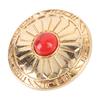 10PCS 30MM Screw Back Button Red Turquoise 8MM Screws Metal Concho Gold Flower Metal Turquoise Button Purse Craft