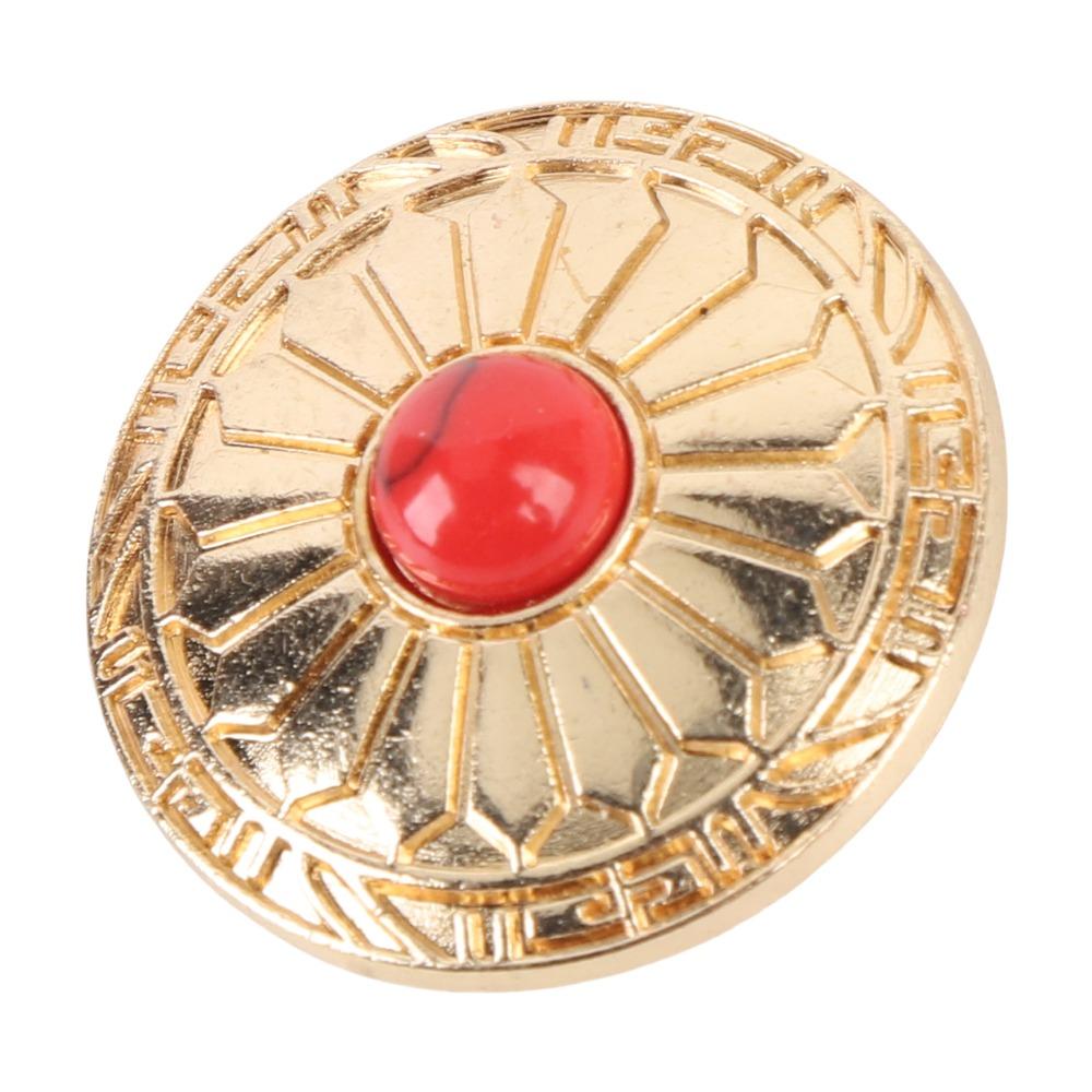 10PCS 30MM Screw Back Button Red Turquoise 8MM Screws Metal Concho Gold Flower Metal Turquoise Button Purse Craft