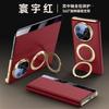 Suitable for Huawei matex6 mobile phone case, smart window x5 collector's edition rotating magnetic suction bracket, double central axis prime leat