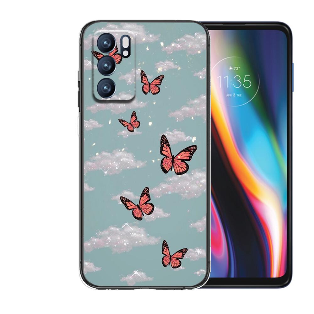 Schönes Schmetterlingsmuster für Realme C3 Hülle Weiche Silikon Rückseite OPPO Realme C3 RMX2020 Coque Capa Funda find x3 pro C21 8