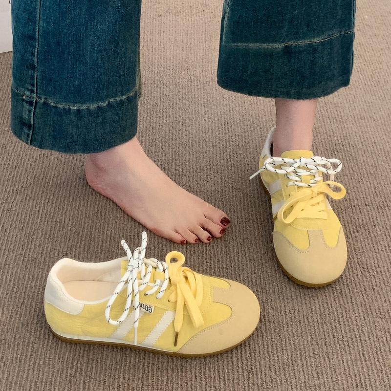 Korean Version of Yellow Forrest Gump Training Shoes Women's Shoes 2025 New Spring Thin-soled Lightweight Casual Sports Shoes Ins Tide