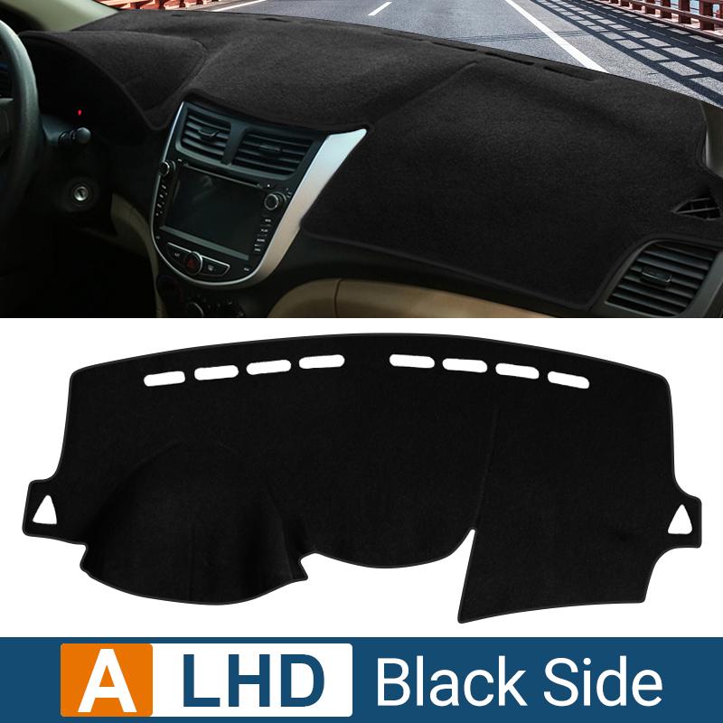 

Чехол на приборную панель автомобиля, защитный коврик от ультрафиолетового излучения, нескользящий коврик для Hyundai Solaris Accent RB 2010 2011 2012 2013 2014 2015 2016