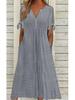 2024 New Fashion High-Waisted Casual Loose Embroidered Dress