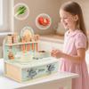 Wooden Mini Simulation Kitchen Utensil Set Children Toys For Imaginative Role Play