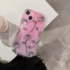 Rose Blume Ins Telefon Fall Für Iphone 11 13 Promax 14 Pro Max 12promax Weiche Silikon Nette Laser Stoßfest Zurück Abdeckung Capa