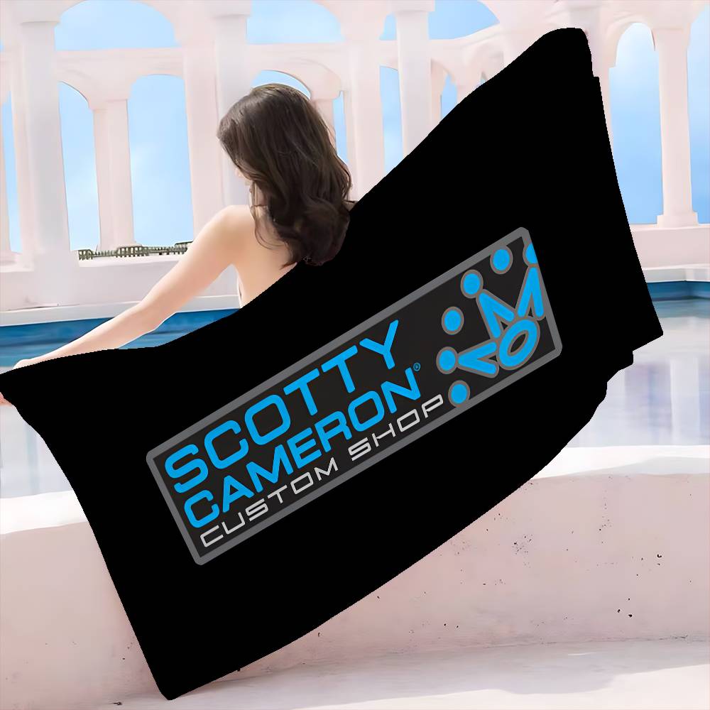 S-Scotty C-Cameron Sign Bath Towel Microfiber Soft Water Absorbing Breathable For Girl Kids Decorative Cartoon Beach Towel
