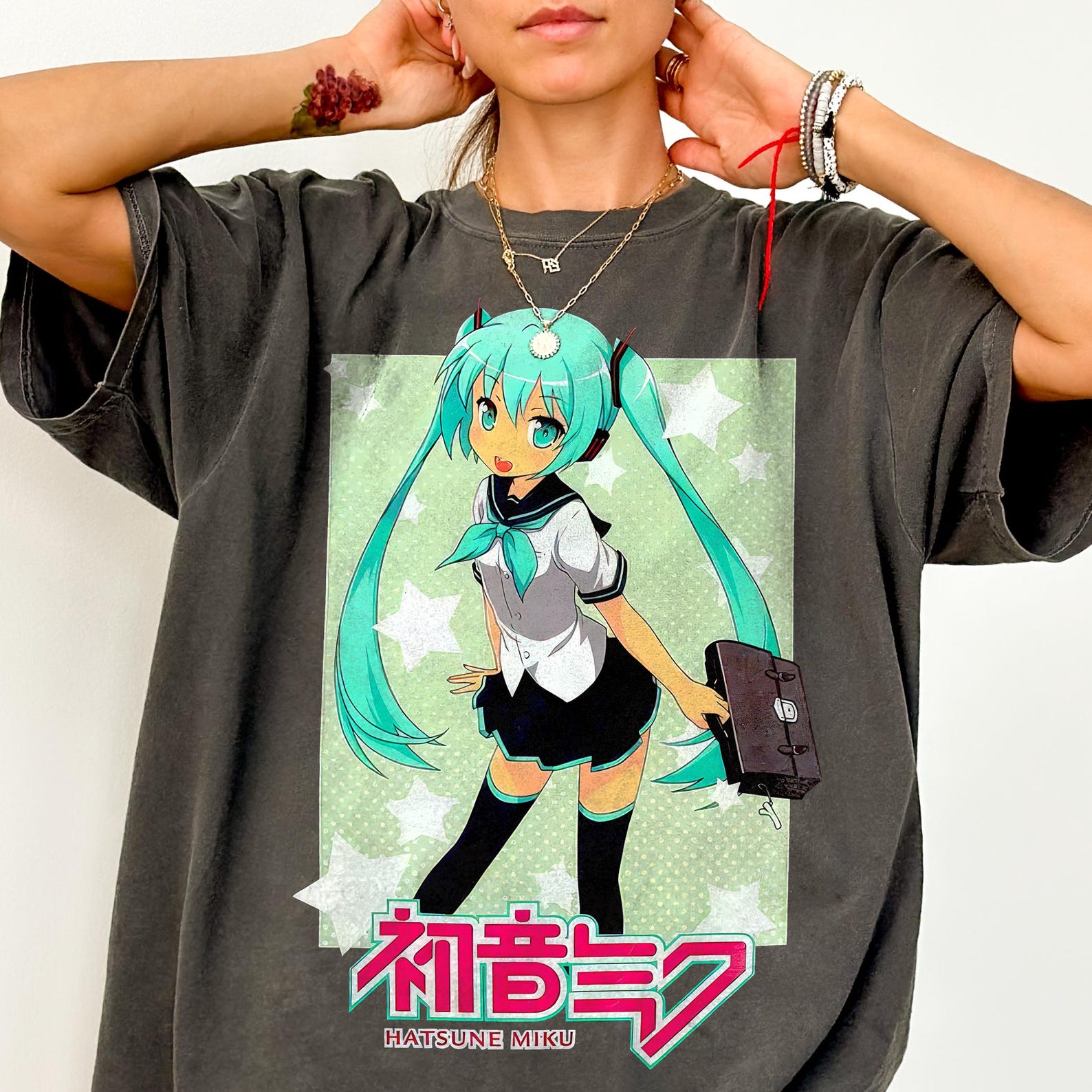 Comfort Colors® Hatsune Miku Shirt – Vocaloid Anime Tshirt,Hatsune Miku Merch,Vocaloid Sweatshirt 2XL