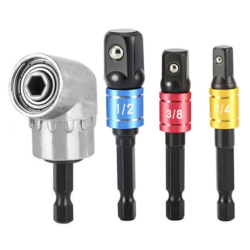 105 Degree Turning Screwdriver Joint Electric Drill Corner Attachment Extension Socket Screwdriver Head Tool