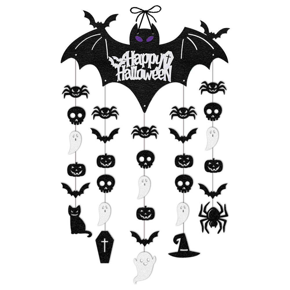 Seasonal Halloween Bat Hanger Cardstock Festive Ornament Indoor and Outdoor Halloween Accessory Halloween Gift Idea