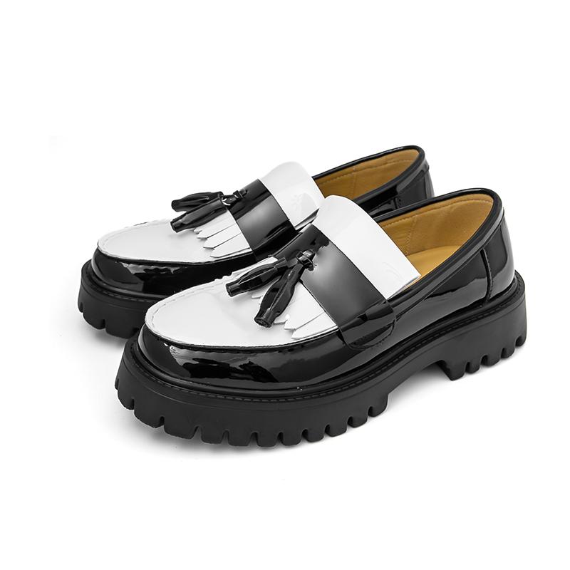 Fashion Slip On Casual Thick Soled Men's Leather Shoes Designer Fashion Style Party Daily Work Outdoor Trendy Youth Plus Size 38-46