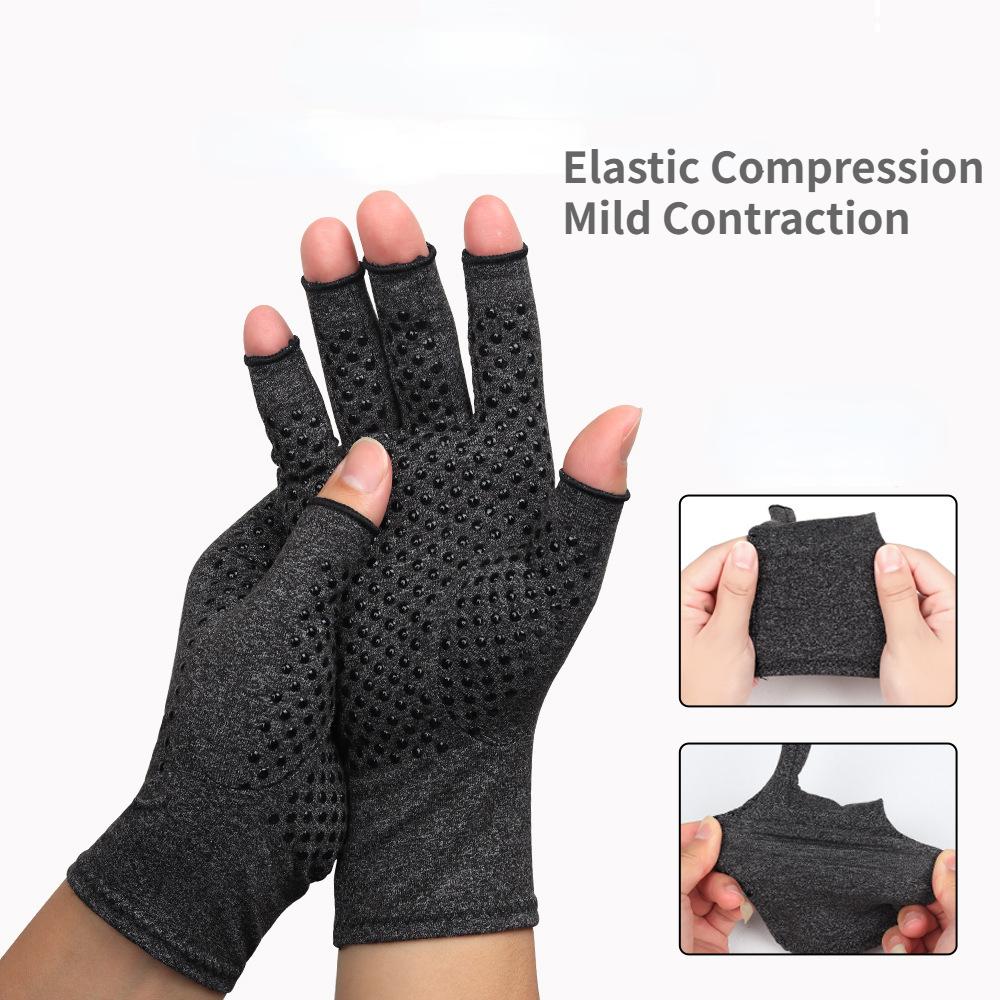 Outdoor Cycling Half Finger Pressure Gloves, Joint Care, Cycling Sports and Fitness Gloves