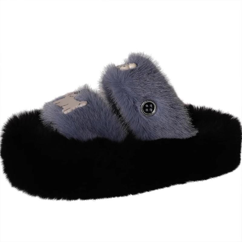 Fashion one-word drag for women outside 2025 autumn new high-end sense small fragrance and hair height indoor thick-bottomed cotton mop