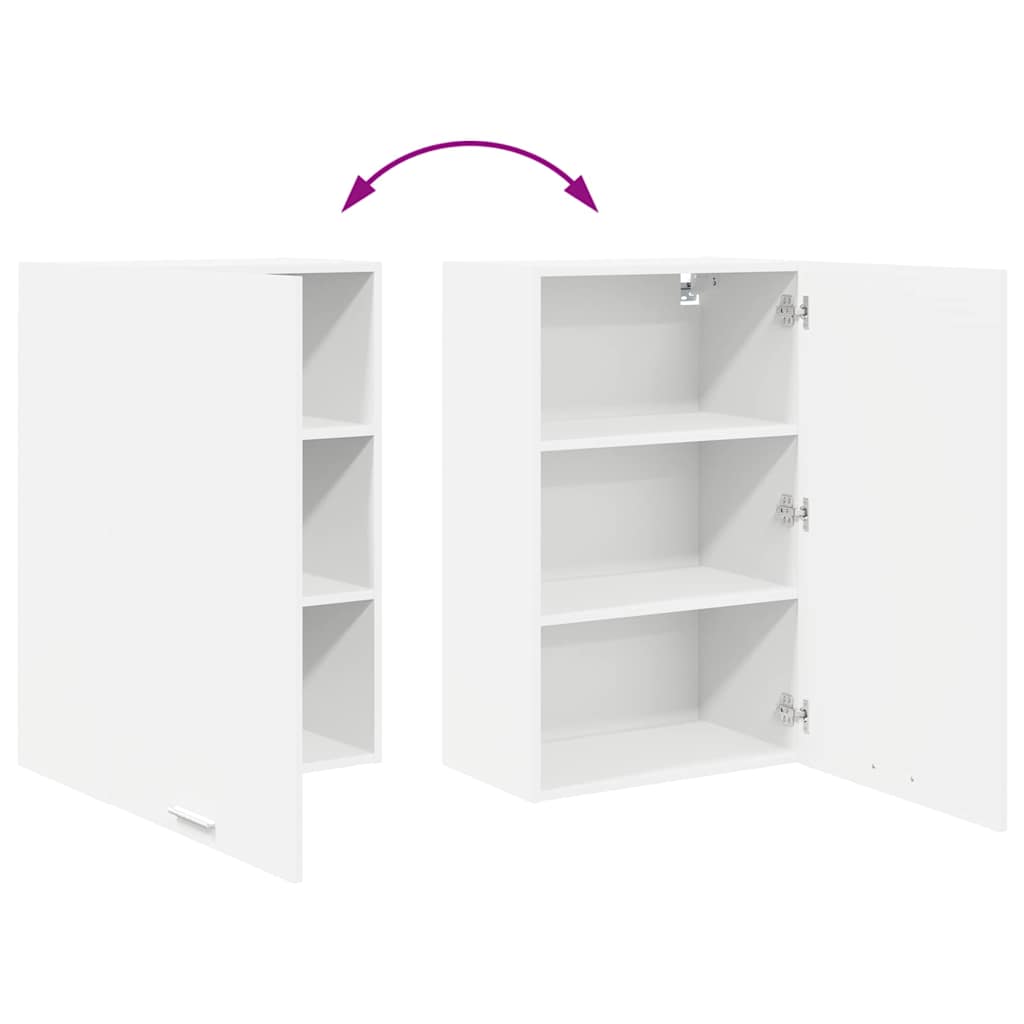 Hanging Cabinet with Storage White 50 x 31 x 80 cm Wood Based Material
