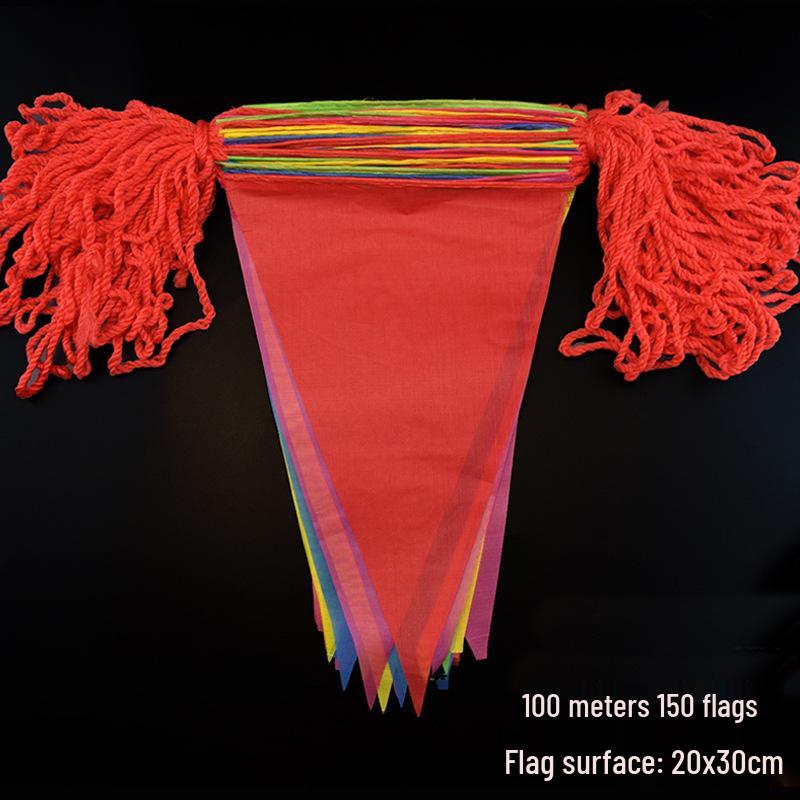 Festone Triangolare Rosso Personalizzabile per Decorazioni di Matrimonio
