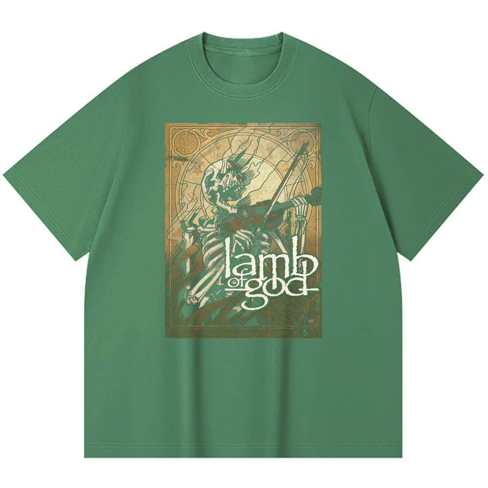 230 Gsm 100% Cotton Heavy Metal T-Shirt  Rock Band Popular Music Print Unisex Heavy Cotton T Shirt