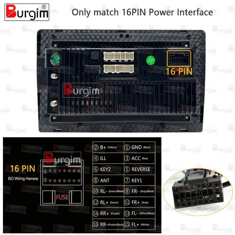 16PIN Android Radio Power Cable For Toyota RAV4 Prius Plus V Sienna Yaris Vitz HiAce Venza Verso Car stereo Harness Wire Canbus