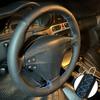 Customized Car Steering Wheel Cover C-Class Kompressor 2001-2006 Non-Slip Car Hand-sewn Steering Wrap For Mercedes-Benz W203