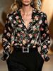 Fashionable women's blouses, elegant in style, long-sleeved shirts, suitable for different seasons, can be worn for daily use or for work.