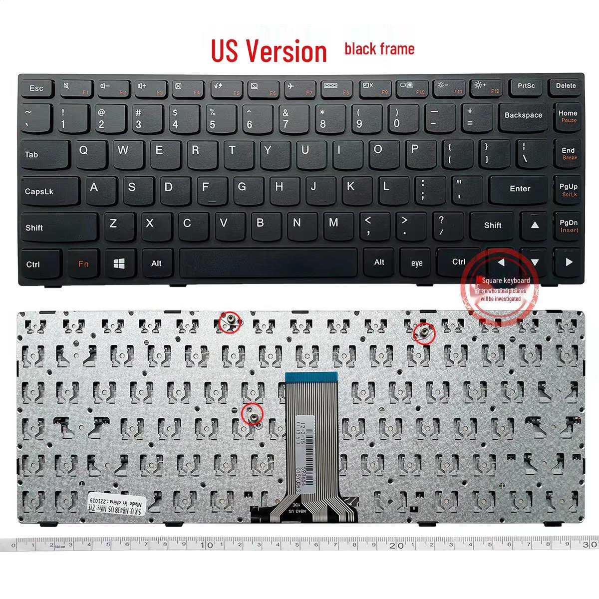 

Compatible Keyboard for Lenovo Models: G40-70, G40-45, B41-35A/AT, M41, N40, Z40-75, Z41-80, B40-30 Black Frame