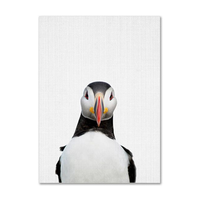 Koala, králík, veverka, slon, plátno, plakát pro dětský pokoj, nástěnný obrázek, tisk zvířat, plátno, malba, severský dětský pokoj