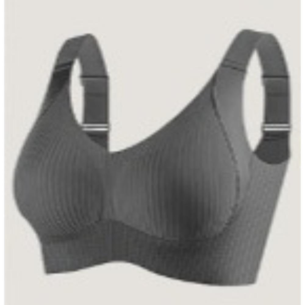 Plus Size Seamless Bra Women Large Bust Gathering Sports Bra Invisible Wireless Underwear
