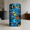 Cool C-Barevný Graffiti Kryt na Telefon Pro iPhone 17,16,15,14,13,12,11 Plus,Pro,Max,Mini Silikonový černý Měkký Kryt