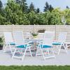 VidaXL Garden Chair Cushions 6 Pcs Blue 50x50x3 Cm Oxford Fabric 314047