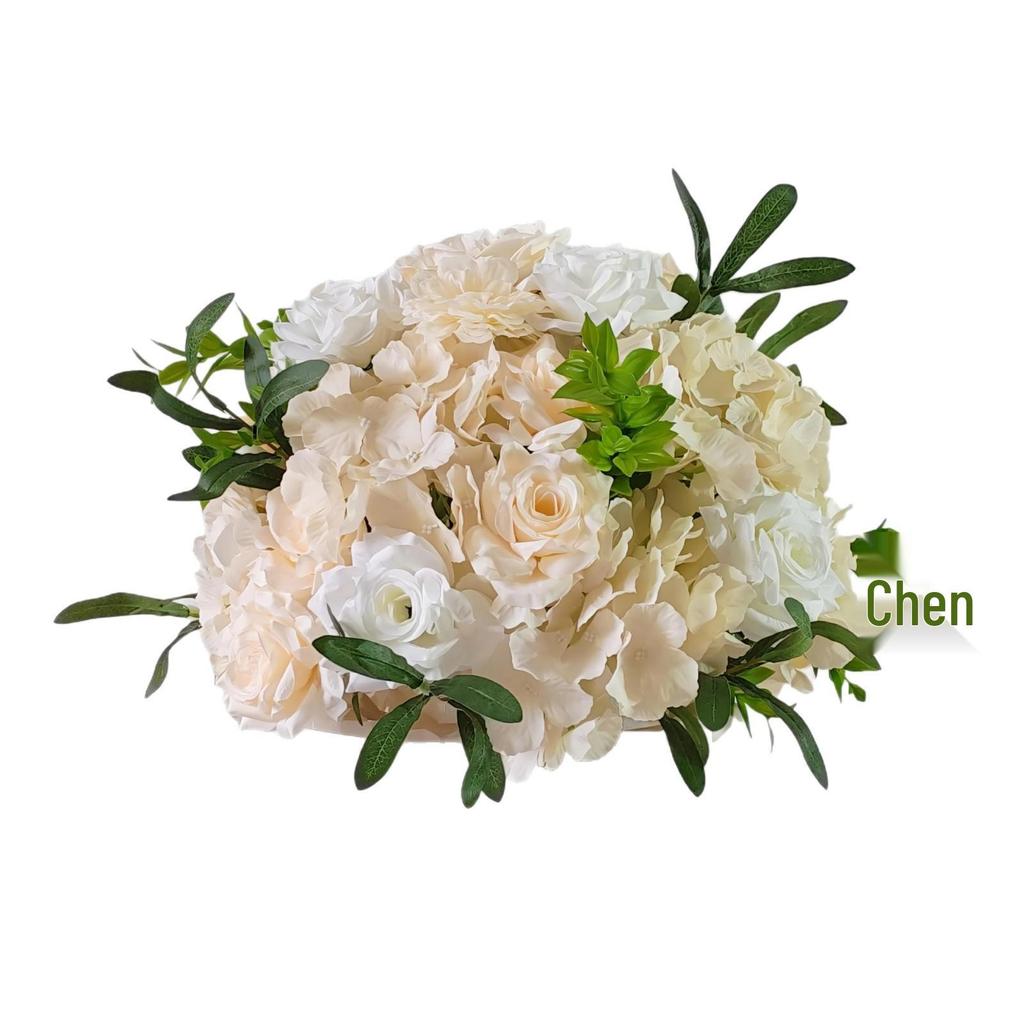 Car Delivery Ceremony Floral Display: Artificial Flower Balls & Columns for Showroom Decoration
