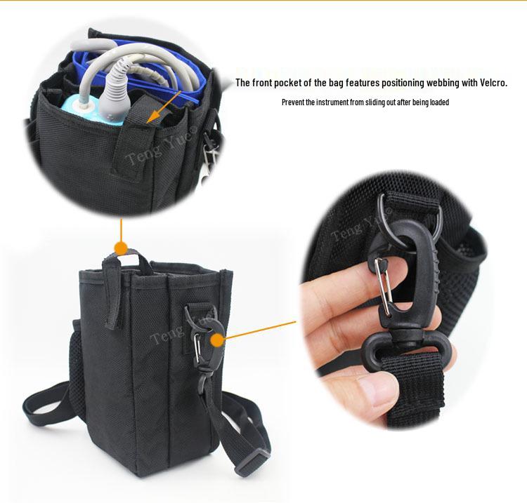 Portable Shockproof Waterproof Bag for 852 Blood Pressure Monitor - Crossbody, Shoulder, and Waist Options