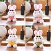 Clothes Bunny Wear Animal Plush Keychain Toy Stuffed Doll Pendants Backpack