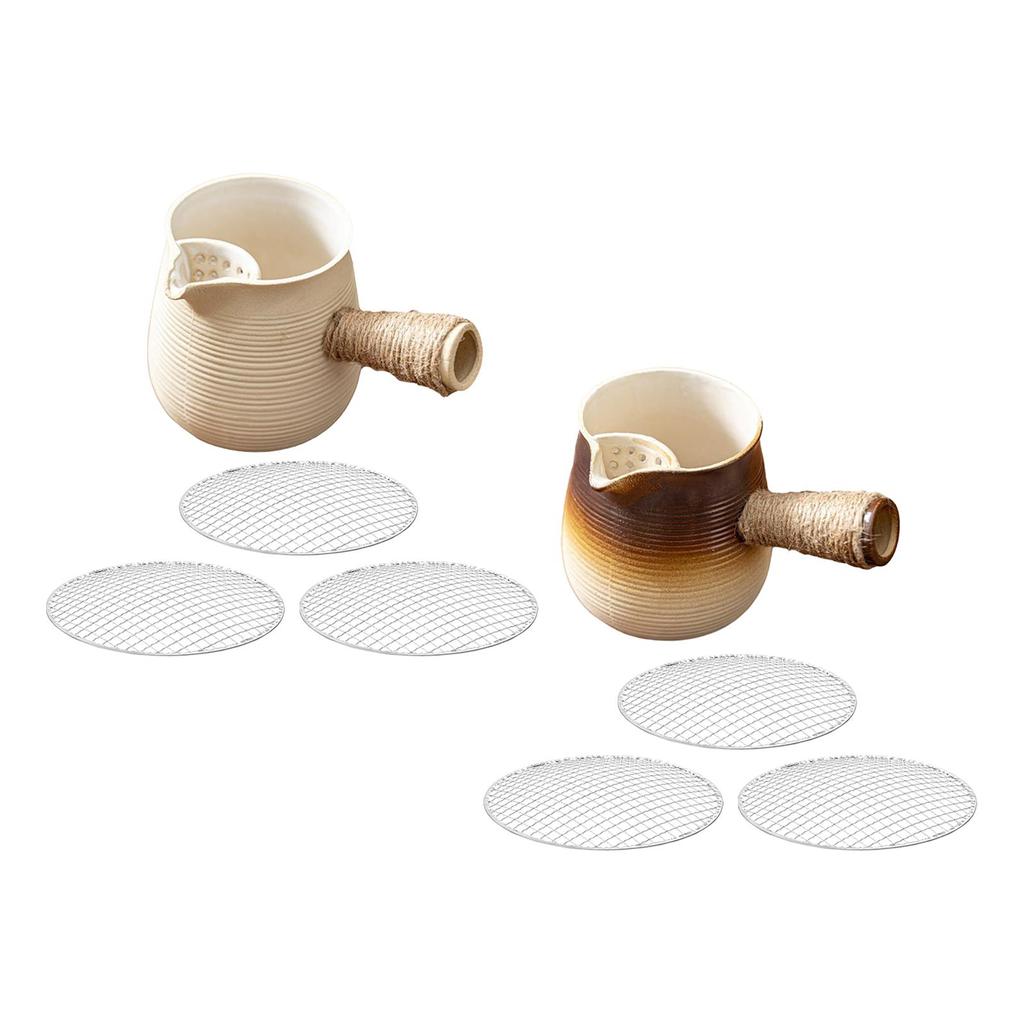 Keramik-Teekanne mit Teefilter für losen Tee Langlebiger Tee-Infuser mit Seite