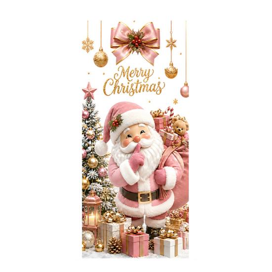 Decorative Stickers for Store Christmas Window Clings, Cute Snowman Santa Penguin Reindeer Durable Sunproof Glass Decal Glass, Reusable Holiday Static