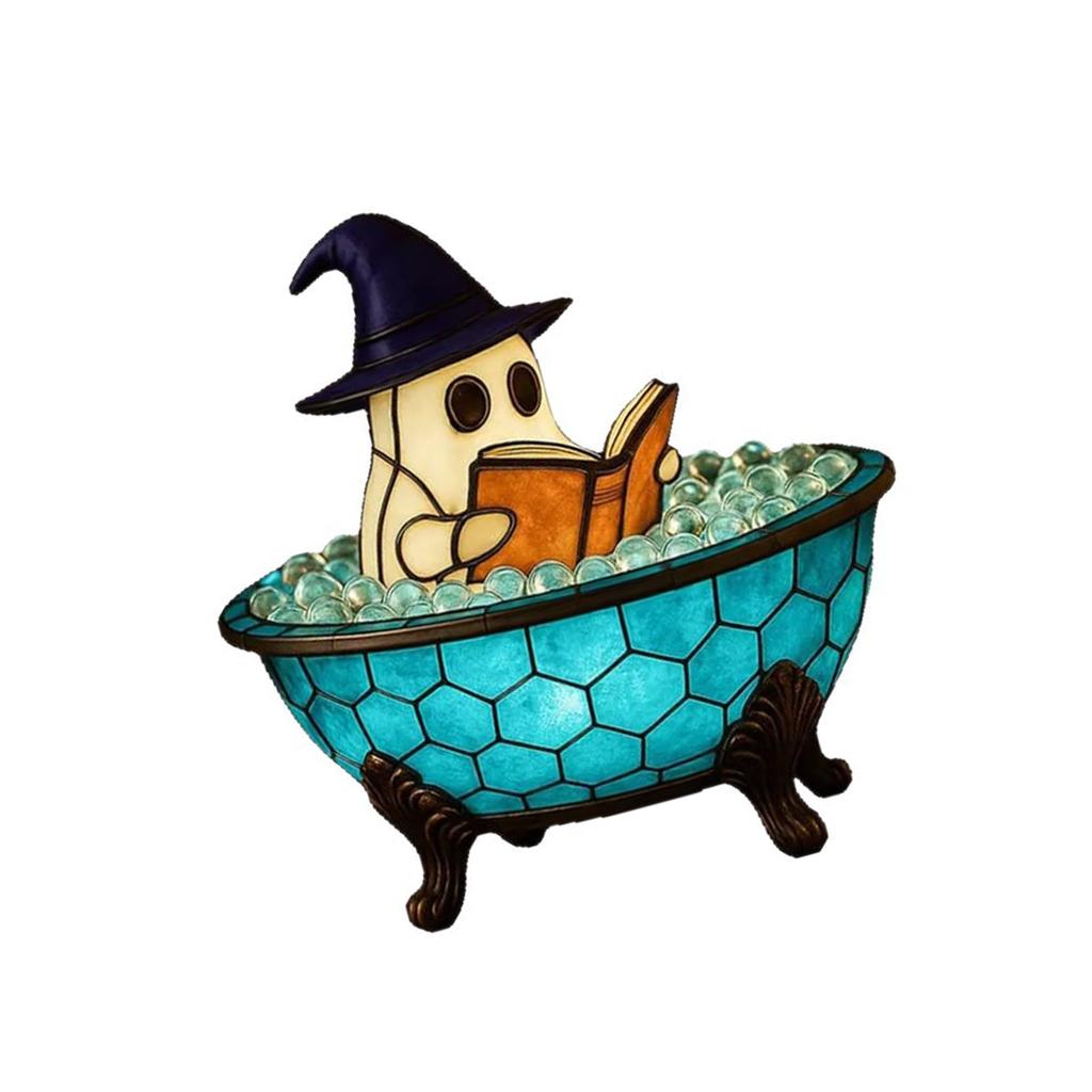 Resin Spirit Bubble Bath Lamp Waterproof Design Gentle Glows for Celebration Party Bathroom Light