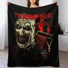 Manta de Throw del Payaso Escalofriante Terrifier Película de Terror Manta Cómoda de Fácil Cuidado para Sofá