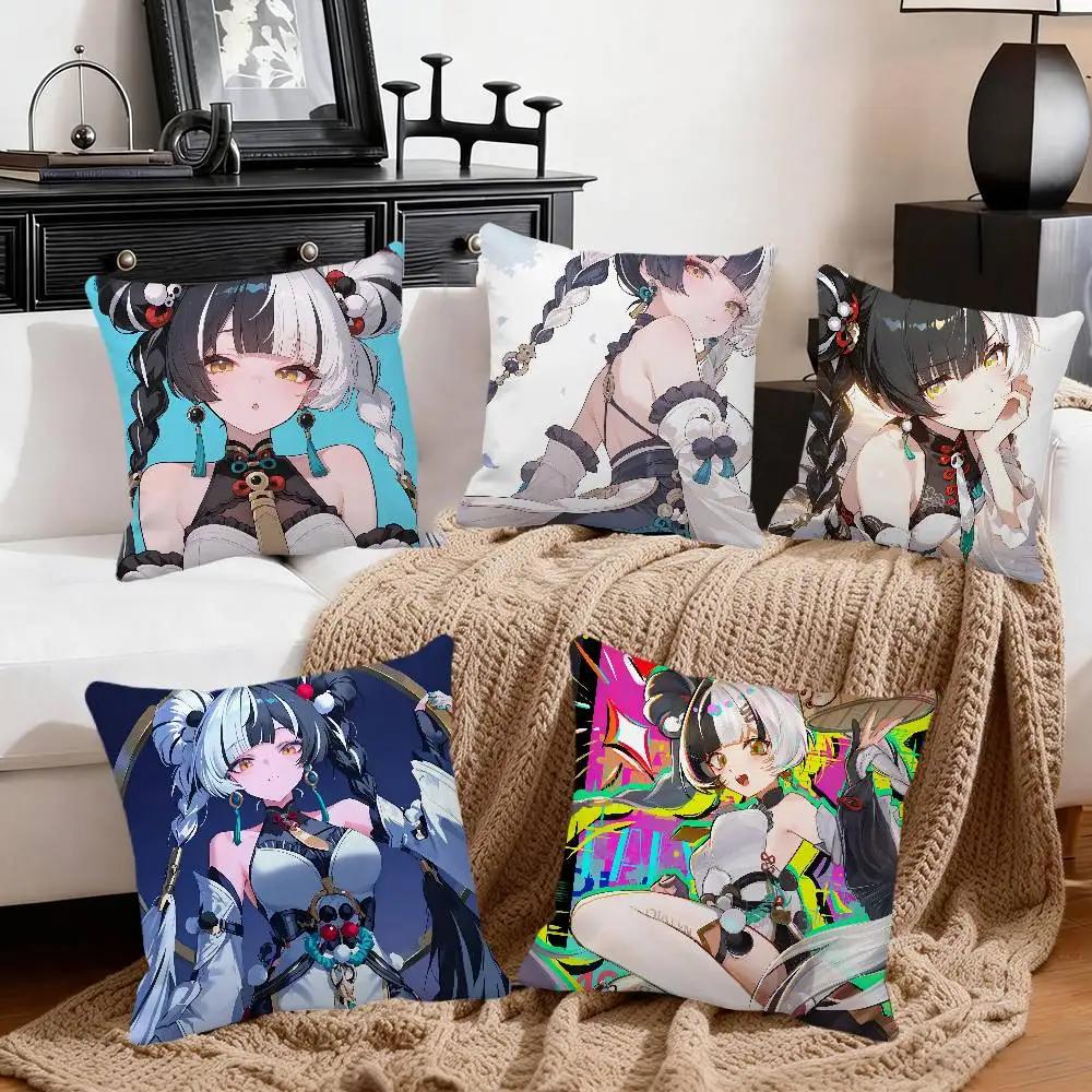 Zenless Zone Zero Dialyn Game Pillow Case Square Pillow Bedroom Sofa Leisure Comfort Cushion Car Home Decoration
