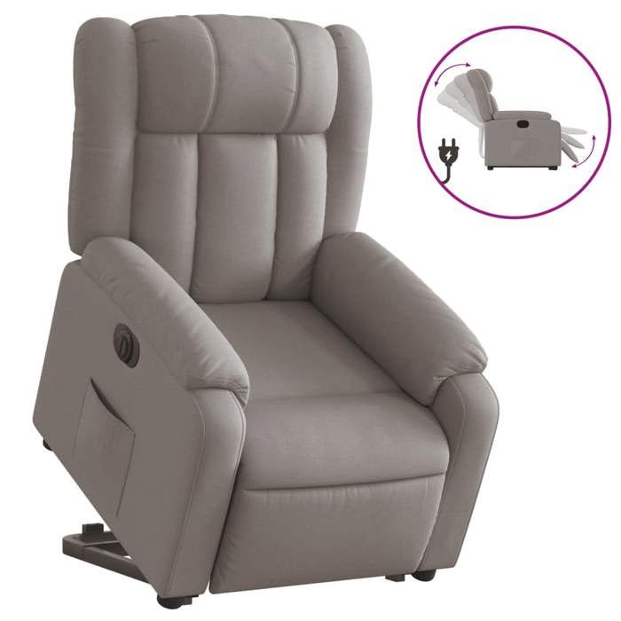 VidaXL Electric Recliner, Relaxation Chair with Adjustable Backrest and Footrest, Living Room Seat, Modern, 3205348