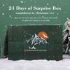 Survival Kit Countdown Calendar 24 Days Survival Kit Calendar for Men Complete Weather-Resistant Metal Tool Gadget for Holiday