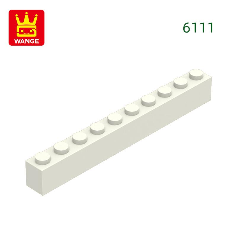 Non-Toxic 25Pcs/Lot 6111 Thick 1X10 Basic Building Blocks Classic Construction Accessories Compatible With Brick Children Gift Box