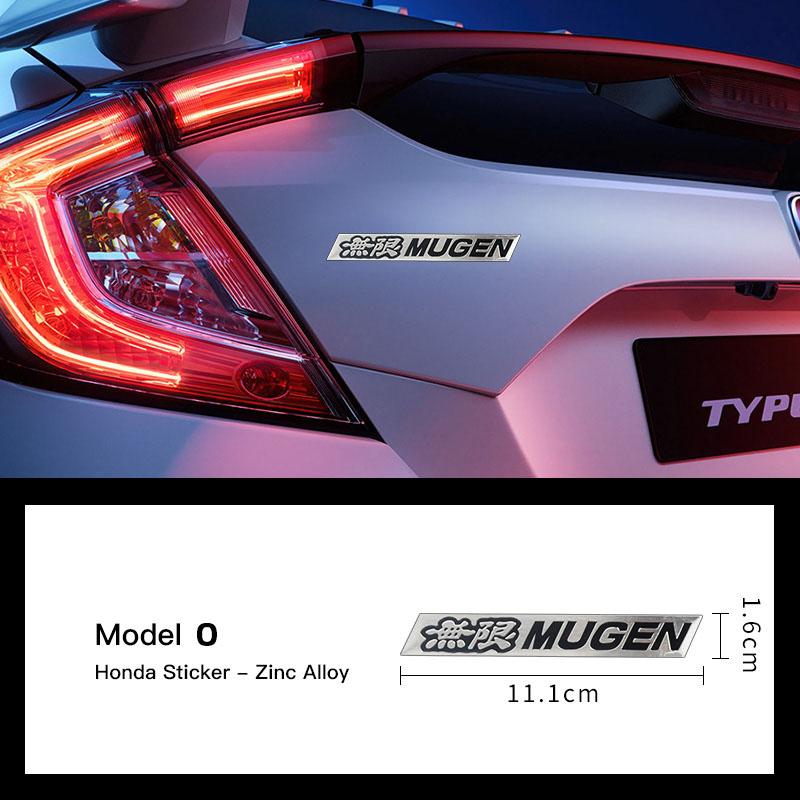 Car Logo Aluminum Label Stickers Decorative Accessories For Honda Civic Fit Accord City Vezel CR-V S660 Odyssey HR-V Insight EC5