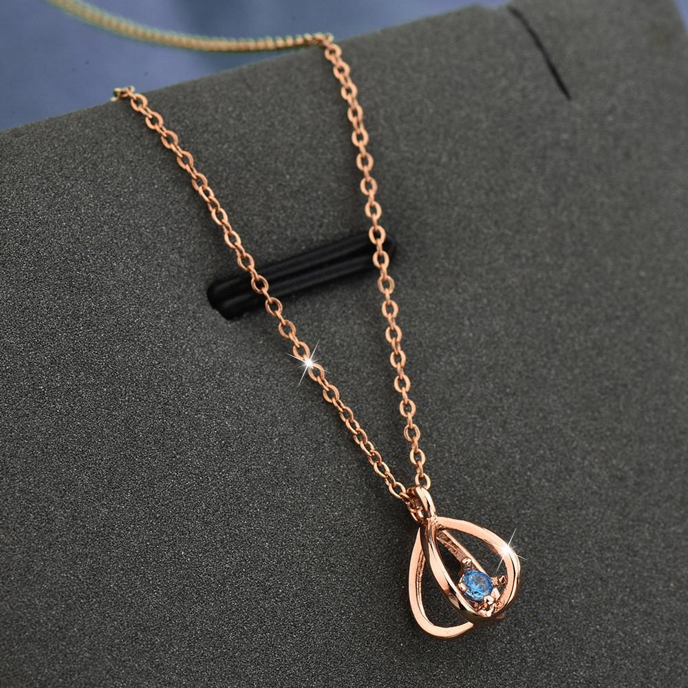 

Steel Titanium Elegant Necklace For Women With December Lantern Design And Charm Zirconia January Color