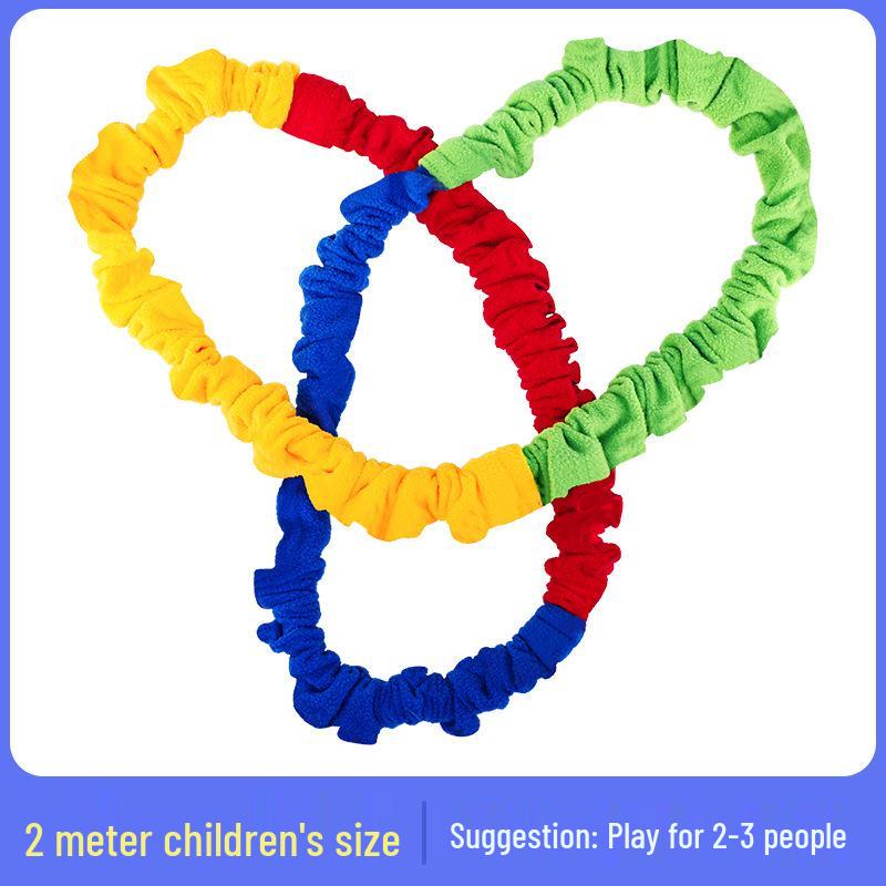 Rainbow Elastic Rope: Parent-Child Game & Team Building Prop for Fun Sports Activities