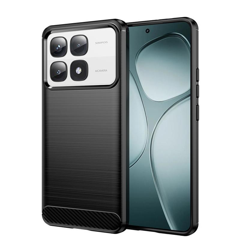 For Xiaomi 14T Pro Case Xiaomi 14T Pro Cover Shockproof Silicone Luxury Brushed TPU Protective Phone Back Cover Xiaomi 14T Pro