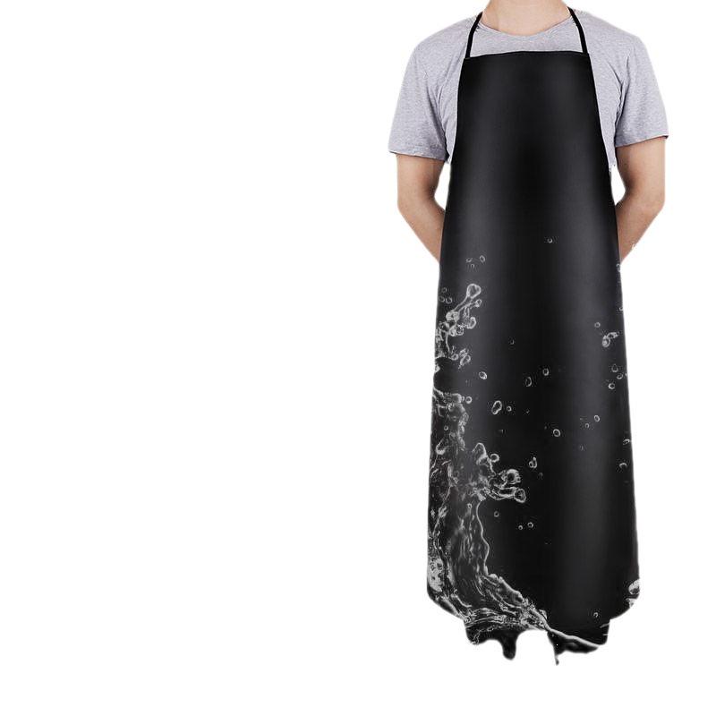 Waterproof Oil-Resistant PU Leather Apron for Dishwashing, Cleaning, and Work – Unisex